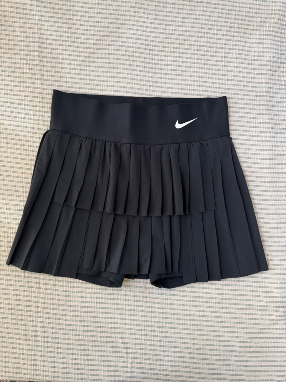 Nike Black Court Advantage Layered Tennis Skirt